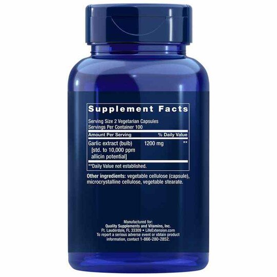 Optimized Garlic, 200 Veg Capsules, LFE