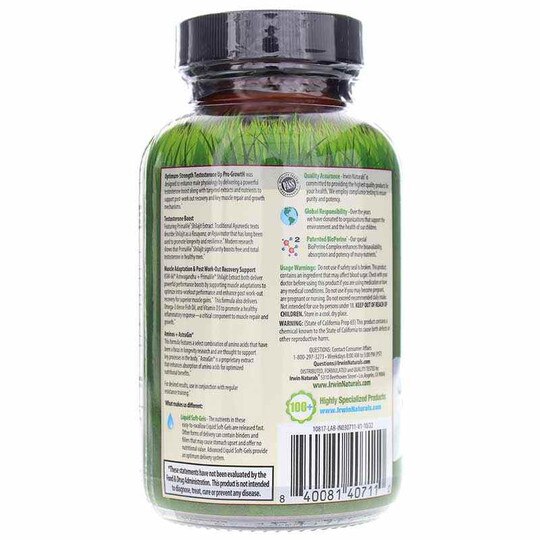 Optimum-Strength Testosterone UP Pro-Growth, 60 Liquid Softgels, IRN
