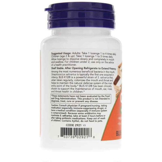 OralBiotic, 60 Lozenges, NOW