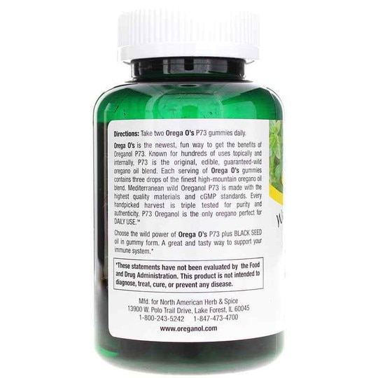 Orega O's Gummies, 60 Gummies, NAHS