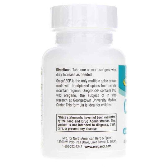 OregaResp Softgels, 60 Softgels, NAHS