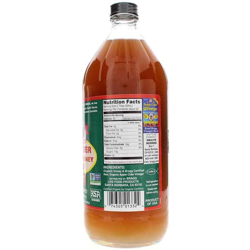 Organic Apple Cider Vinegar & Honey Blend, Bragg