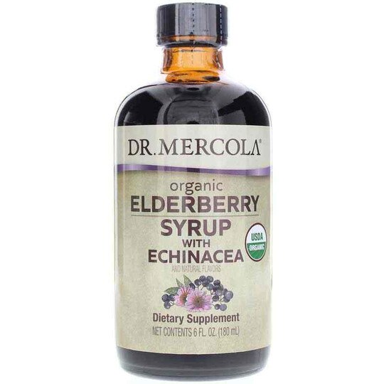 Organic Elderberry Syrup with Echinacea, Dr. Mercola