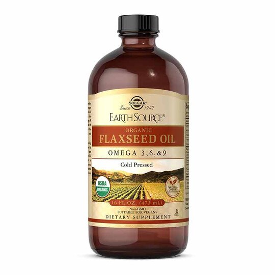Organic Flaxseed Oil, 16 Oz, SLG