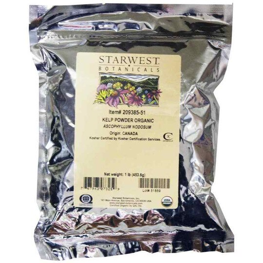 Organic Kelp Powder, Starwest Botanicals