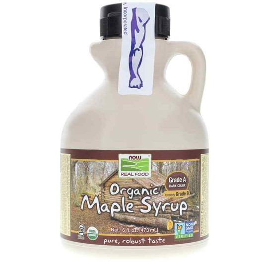 Organic Maple Syrup Grade A, 16 Oz, NOW