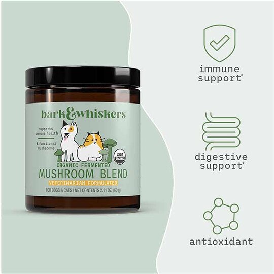 Organic Mushroom Blend for Dogs & Cats, 2.11 Oz, BW