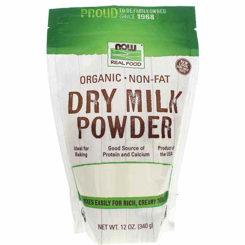 Organic NonFat Dry Milk Powder, NOW Foods