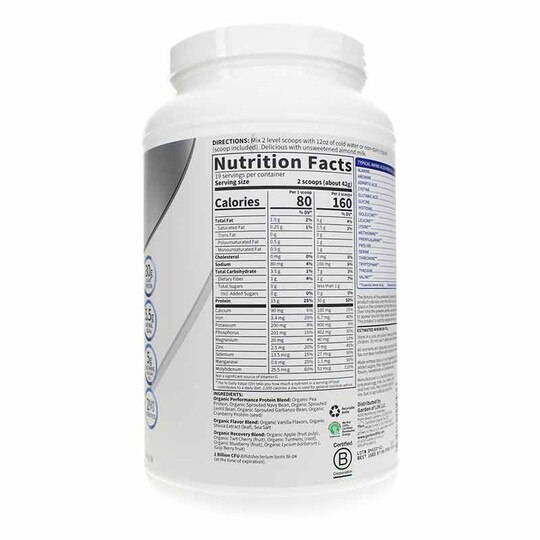 Organic Plant Based Protein Garden Of Life Sport