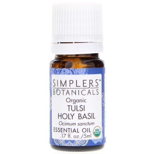 Organic Tulsi Holy Basil Essential Oil, Simplers Botanicals