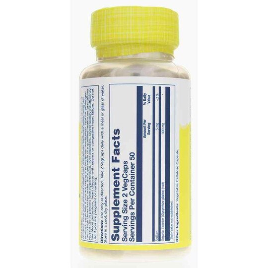 Organically Grown Licorice Root, 100 Veg Capsules, SLR