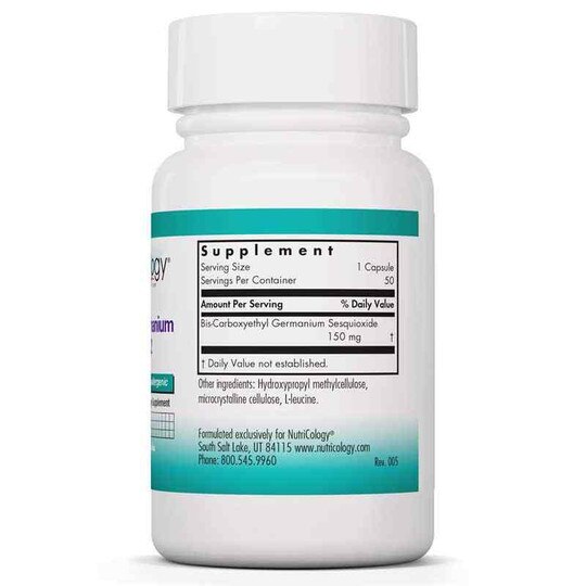 Organo-Germanium Ge-132, 50 Veg Capsules, NTC