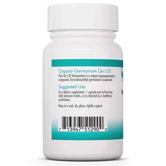 Organo-Germanium Ge-132, 50 Veg Capsules, NTC