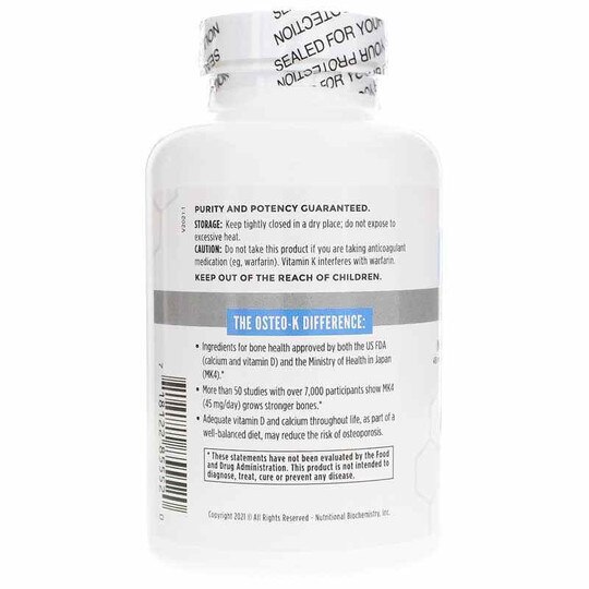 Osteo-K, 180 Veg Capsules, NBI