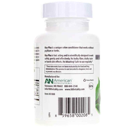Oxy-Plus Colon Cleanser, 75 Veg Capsules, ANT