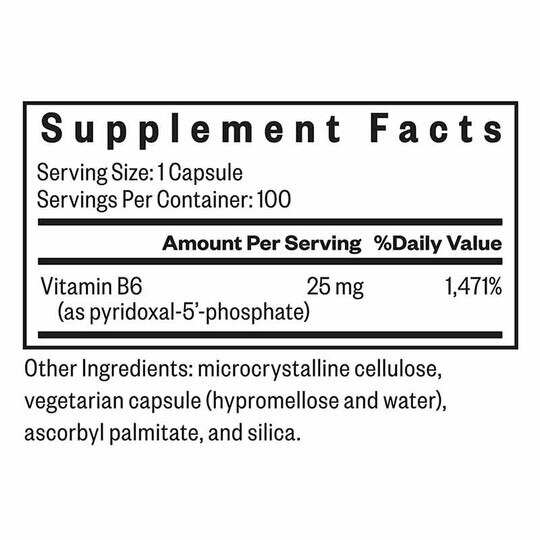 P-5-P 25 Mg, 100 Veg Capsules, SKH