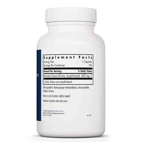 Pancreas Natural Glandular Lamb, 90 Veg Capsules, ARG