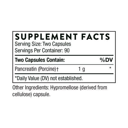 Pancreatic Enzymes, 180 Capsules, THR
