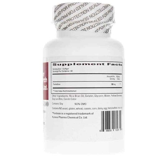 Pantethine-300 Vitamin B5 Coenzyme, 60 Softgels, CR