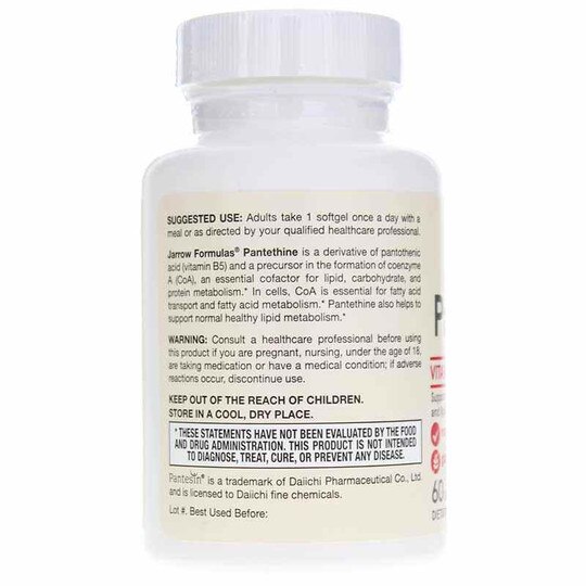 Pantethine 450 Mg, 60 Softgels, JRF