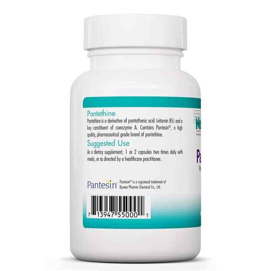 Pantethine, 60 Veg Capsules, NTC