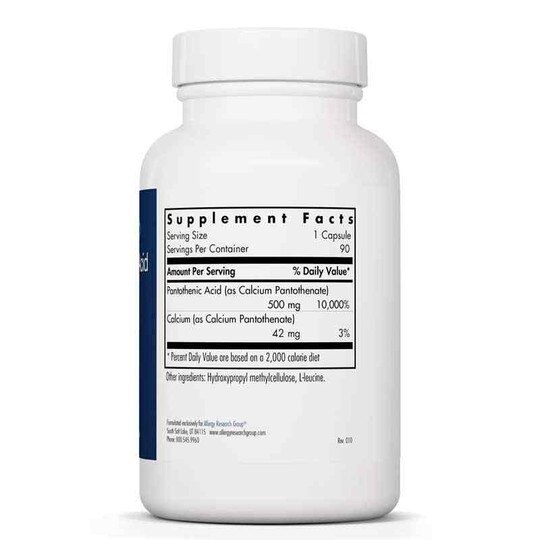Pantothenic Acid, 90 Veg Capsules, ARG