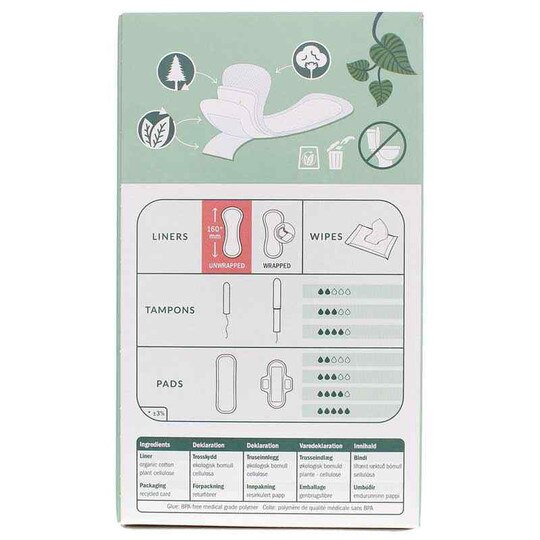 Panty Liners Curved , 30 Piece(s), NCR