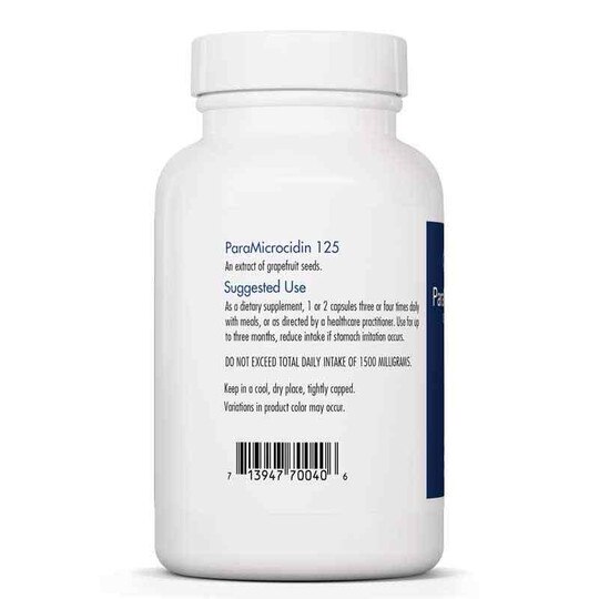 ParaMicrocidin 125, 150 Veg Capsules, ARG