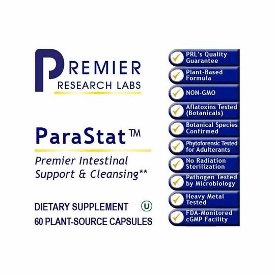 ParaStat Intestinal Support & Cleansing, 60 Veg Capsule, PRL