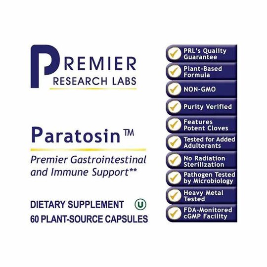 Paratosin Gastrointestinal and Immune Support, 60 Veg C, PRL