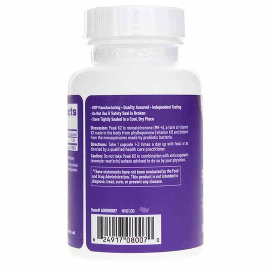 Peak K2, 90 Veg Capsules, AOR