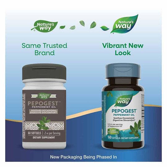 Pepogest Peppermint Oil, 60 Softgels, NWA