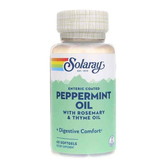 Peppermint Oil, 60 Enteric Coated Softgels, SLR