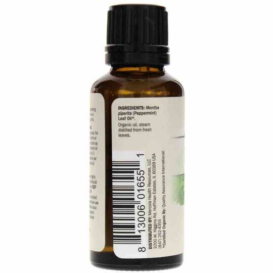 Peppermint Organic Essential Oil, 1 Oz, DRM