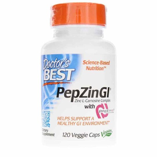 PepZinGI Zinc Carnosine Complex, 120 Veg Capsules, DRB