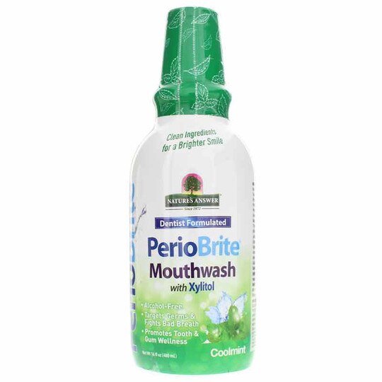 PerioBrite Natural Mouthwash AlcoholFree, Natures Answer