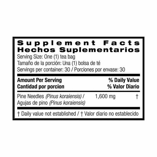 Pine Needle Tea, 30 Tea Bags, BNU