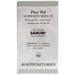 Pleo Pef Suppositories 3X 1