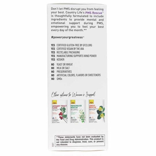 PMS Rescue, 60 Vegan Capsules, CTL