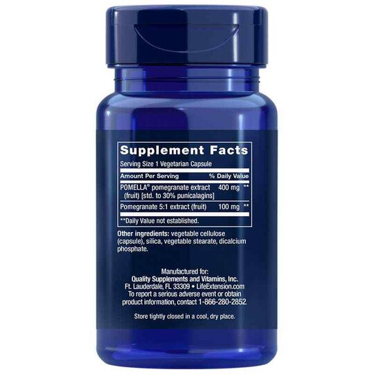 Pomegranate Fruit Extract, 30 Veg Capsules, LFE