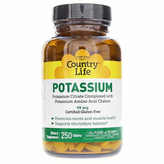 Potassium 99 Mg, 250 Tablets, CTL