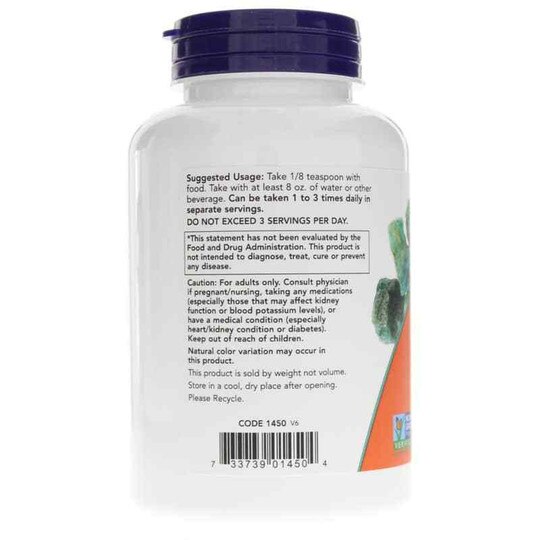 Potassium Chloride Powder, 8 Oz, NOW