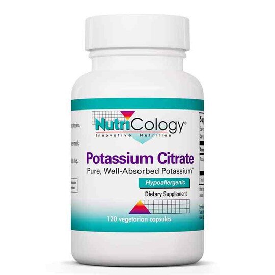 Potassium Citrate, 120 Veg Capsules, NTC