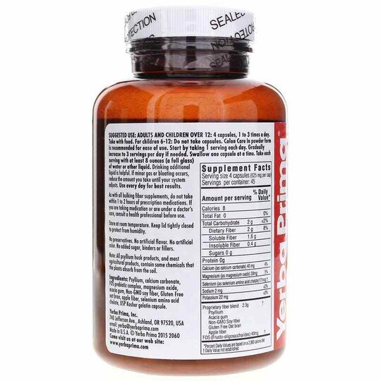 Prebiotic Colon Care Caps, 180 Capsules, YPMA