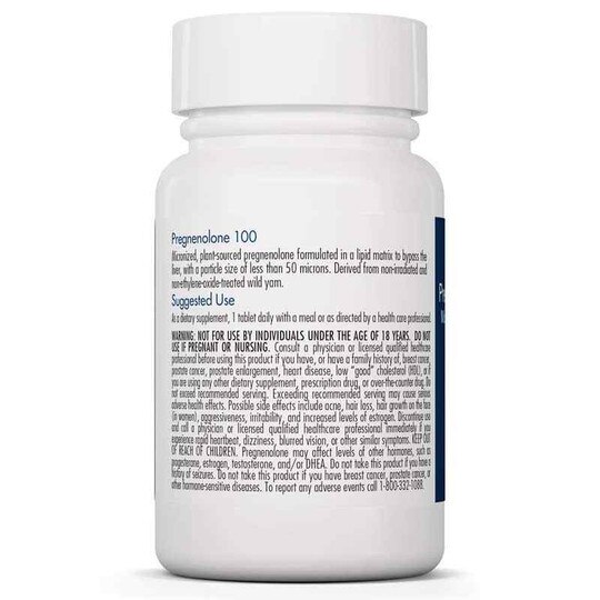 Pregnenolone 100 Mg, 60 Tablets, ARG