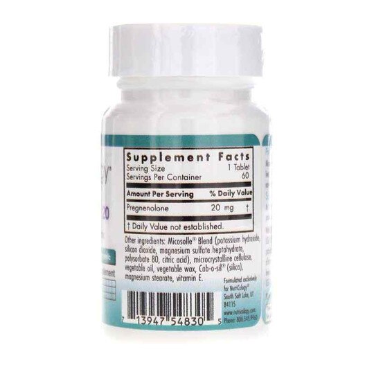 Pregnenolone 20, 60 Tablets, NTC
