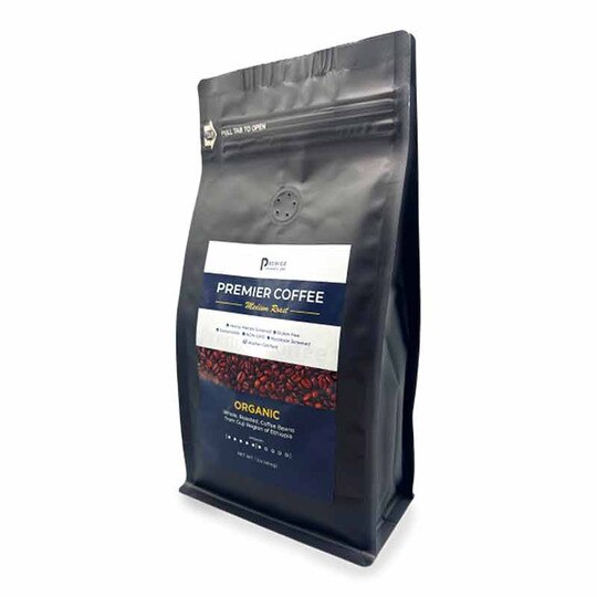 Premier Coffee Organic Whole Beans, 1 Lbs, PRL