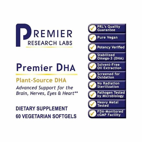 Premier DHA, 60 Veg Capsules, PRL