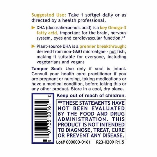 Premier DHA, 60 Veg Capsules, PRL
