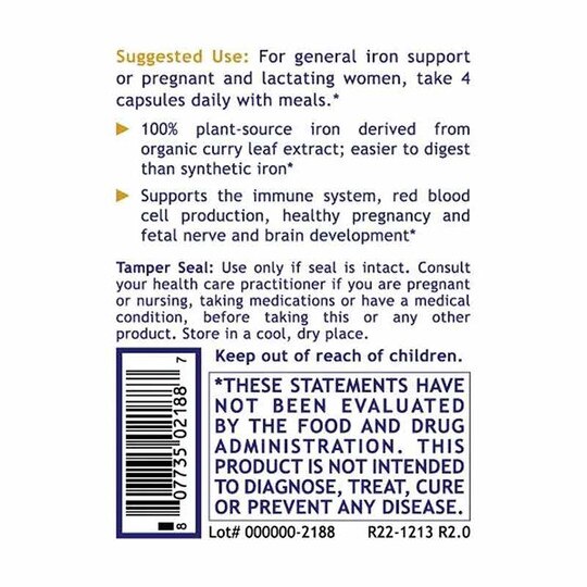 Premier Phyto-Iron, 120 Veg Capsules, PRL